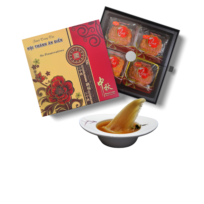 Bánh trung thu vi cá cao cấp, nhân thập cẩm hảo hạng, món quà trăng rằm sang trọng