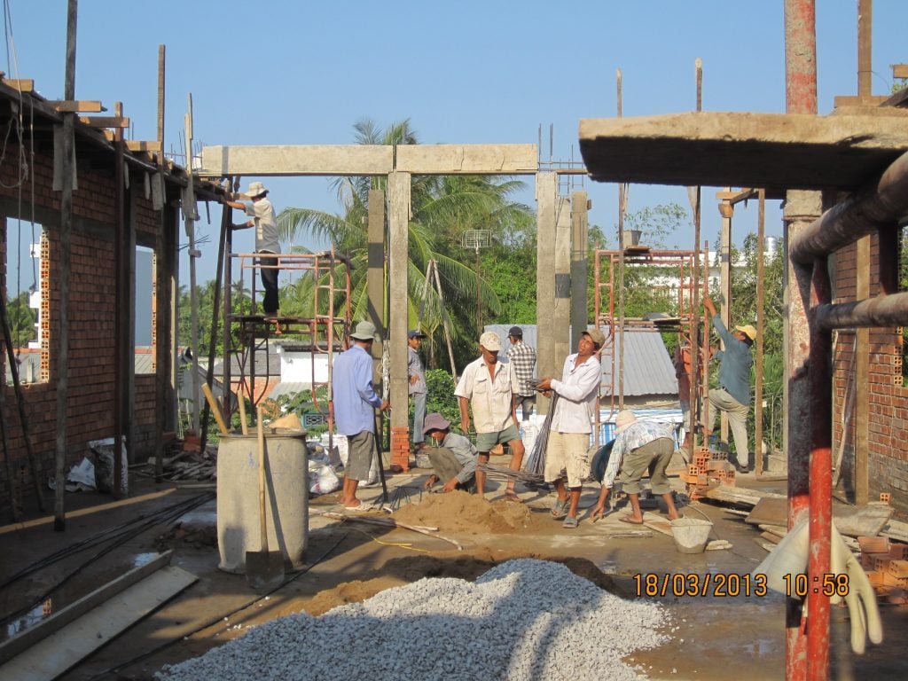 Charity housing project for blind people in Can Tho, Vietnam, supported by VG Bakery