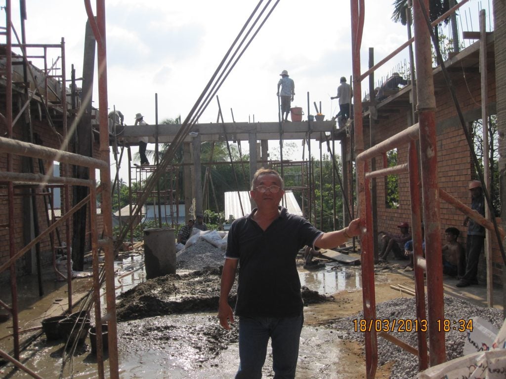 Charity housing project for blind people in Can Tho, Vietnam, supported by VG Bakery