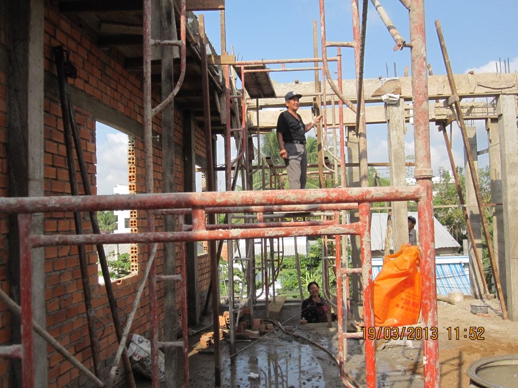 Charity housing project for blind people in Can Tho, Vietnam, supported by VG Bakery