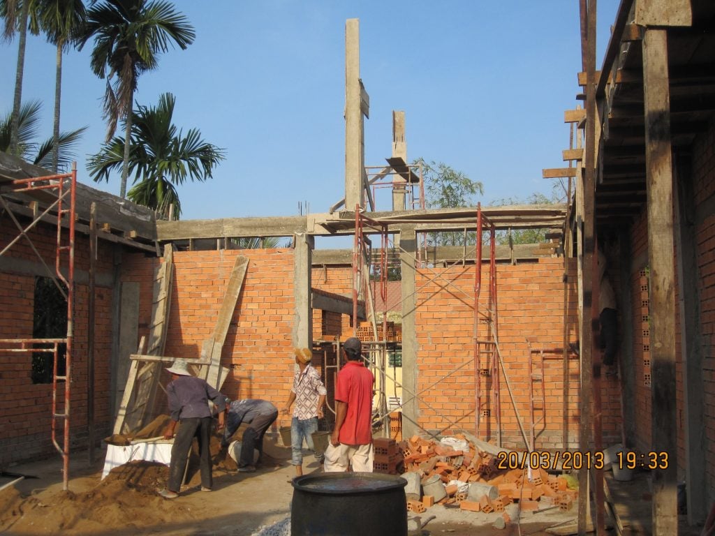 Charity housing project for blind people in Can Tho, Vietnam, supported by VG Bakery