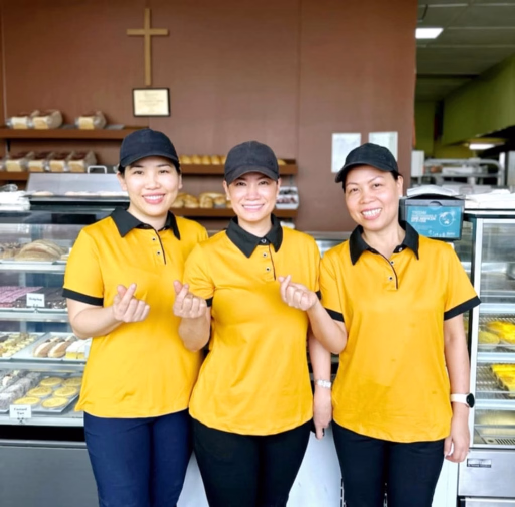 VG Bakery staff serving locals in Cairns